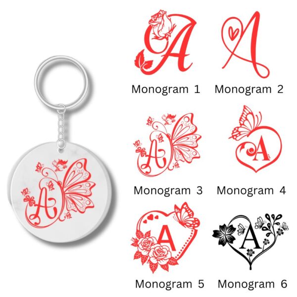 Alphabet keychain