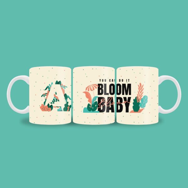 Beige custom Boho mug