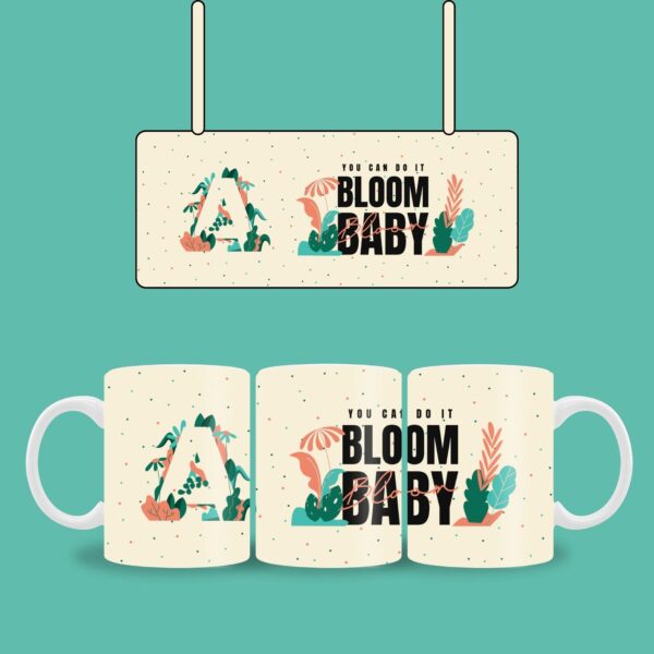 Beige custom Boho mug - Image 2