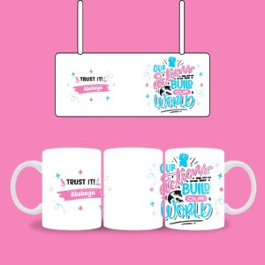 White mug with name and quote - Image 2