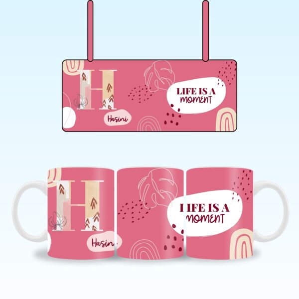 Pink Boho Name mug - Image 2