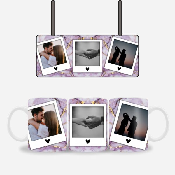 Purple Marble Name mug - Image 2