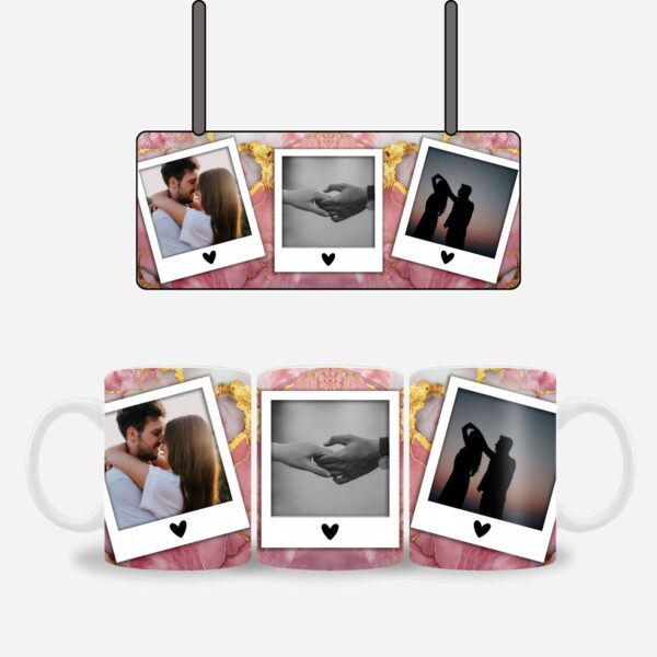 Pink Marble Name mug - Image 2