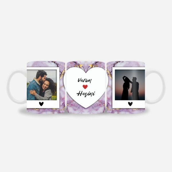 Purple Marble Name mug