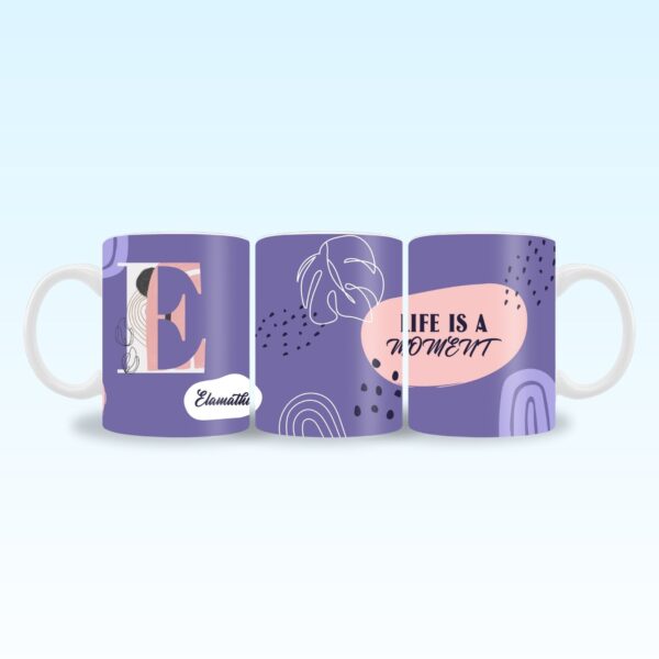 Purple Boho Name mug