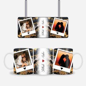 Yellow Marble Name mug - Image 2