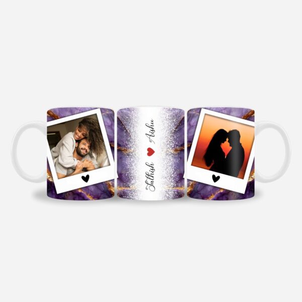 Purple Marble Name mug