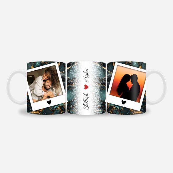 Green Marble Name mug