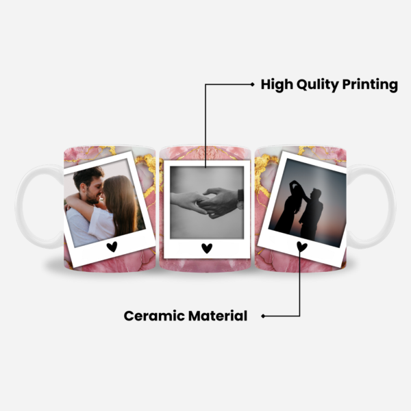 Balck Marble Name mug - Image 3