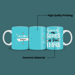 Purple mug with name and quote - Image 3