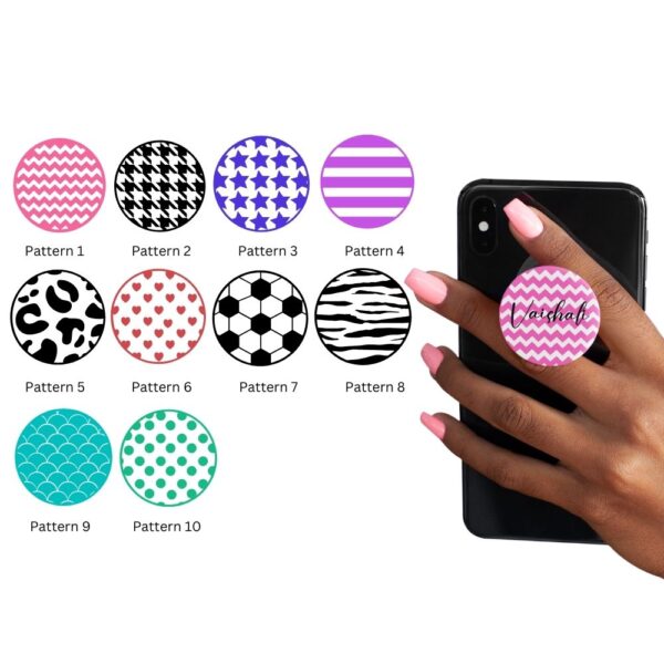 Custom name pop socket