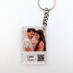 Customized QR code Keychain