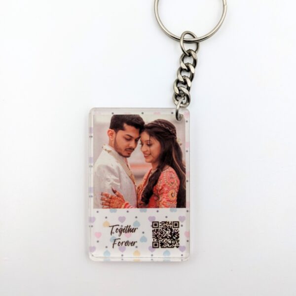 Customized QR code Keychain