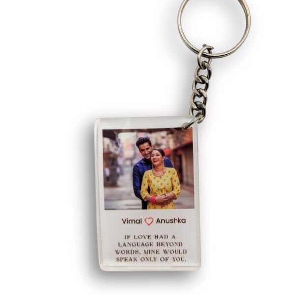 Customized Quote Keychain with Photo