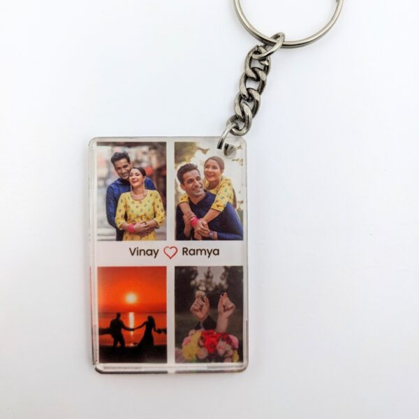 Customized Photo collage Keychain