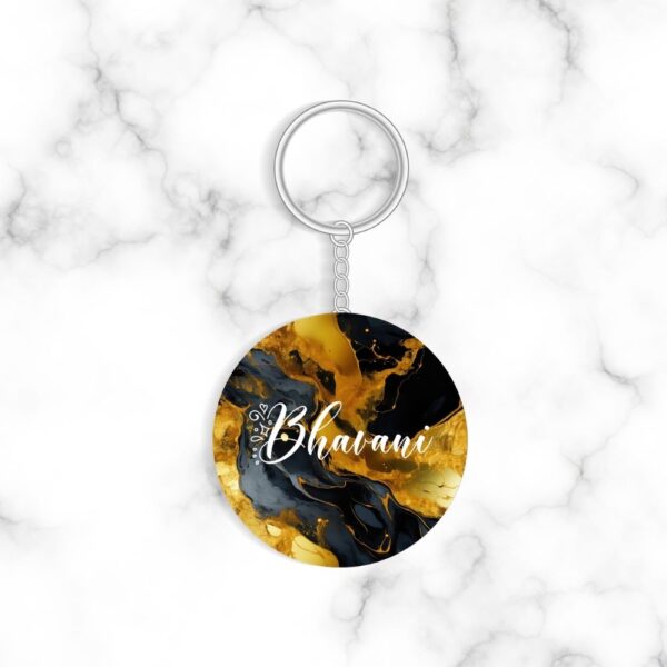 Customized Golden Eclipse Keychain