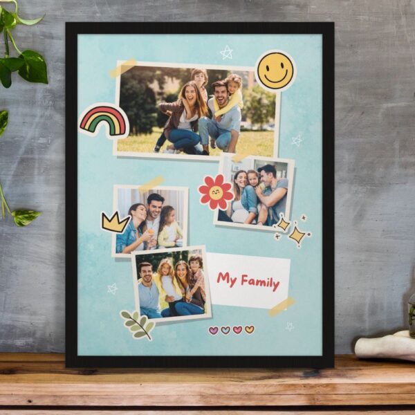 Our Happy Little World Personalized Family photo frame