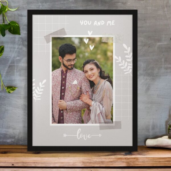 You and Me – Personalized Framed Poster