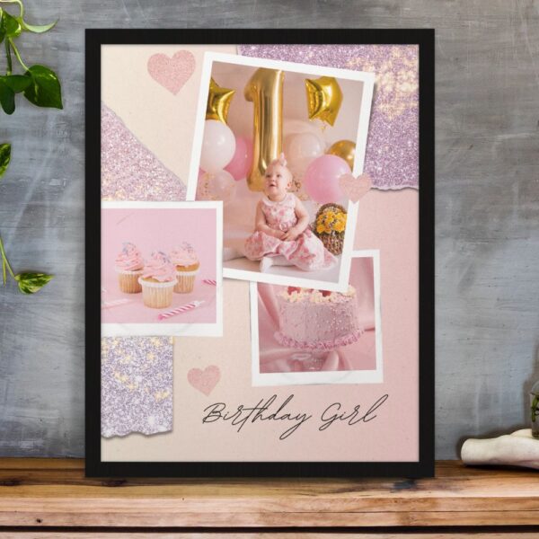 Birthday Girl Vibes – Personalized Framed Poster