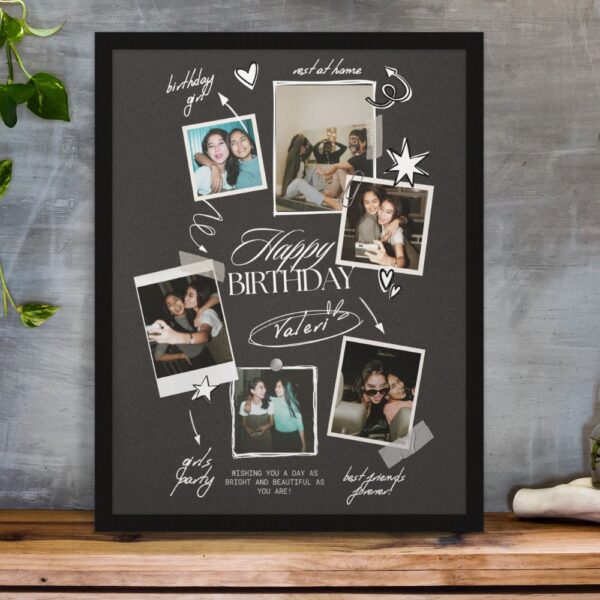 Elegant Birthday Highlights – Personalized Birthday Poster