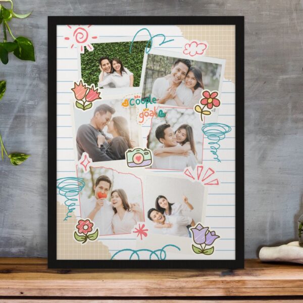Doodle Love Collage – Personalized Framed Poster