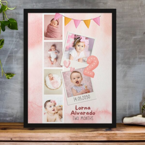 Personalized Baby Framed Poster