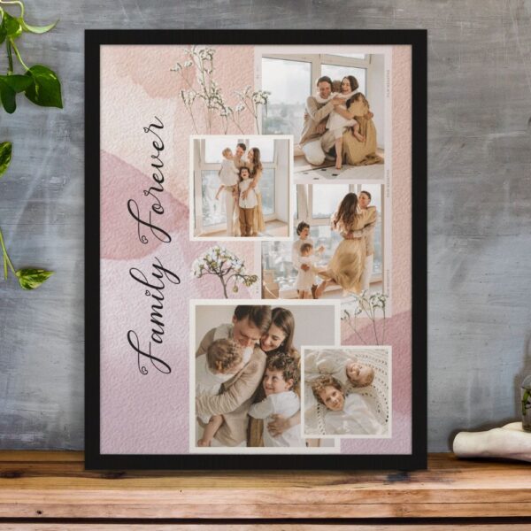 Family Forever Personalized Family framed poster