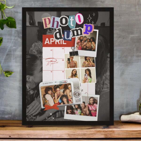 Photo Dump – Personalized Framed Poster