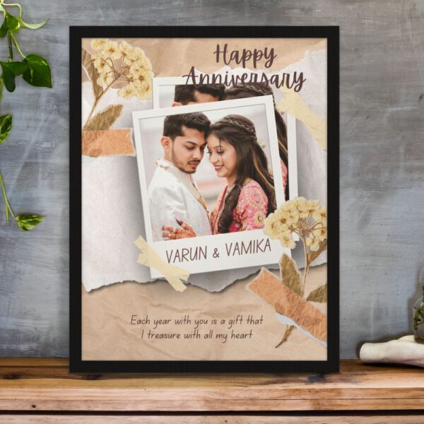 Our Heart of Memories Personalized Anniversary Photo frame