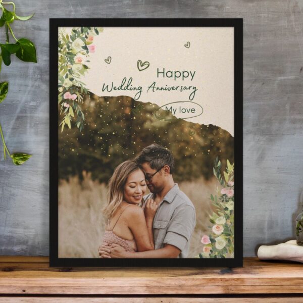 Love in the Details Personalized Anniversary photo frame