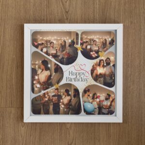 Birthday Celebration Collage - Personalized Mini Frame