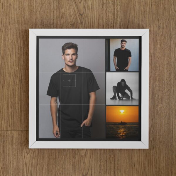 Modern Grid Portrait - Personalized Mini Frame