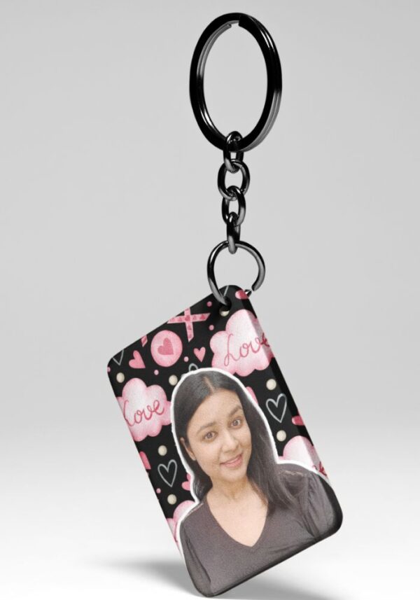 Hearts - Custom Photo Keychain