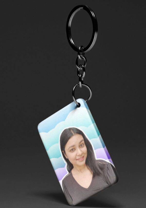Ocean Sky Gradient - Custom Photo Keychain
