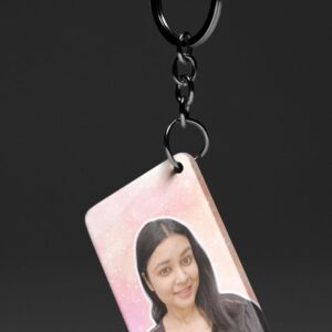 Soft Pink Cloud - Custom Photo Keychain