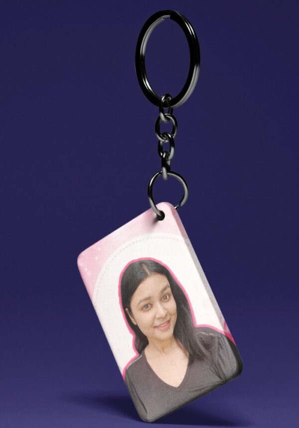Midnight pink Elegance - Custom Photo Keychain